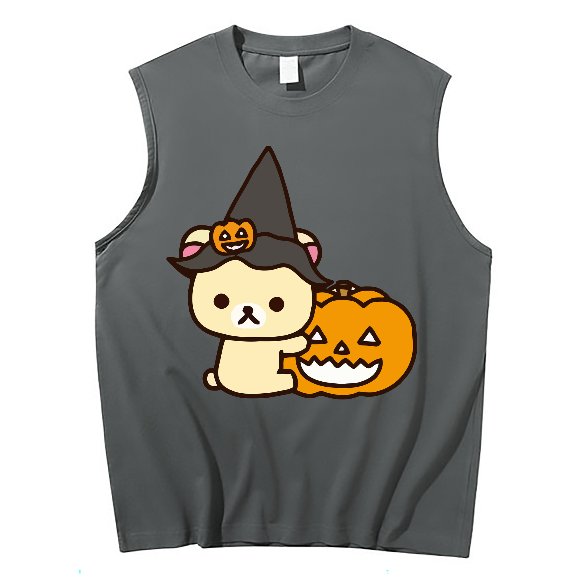 （画像用） リラックマ リラックマ キイロイトリ Rilakkuma Korilakkuma Kiiroitori コットン100％タンクトップ（フロントプリント）